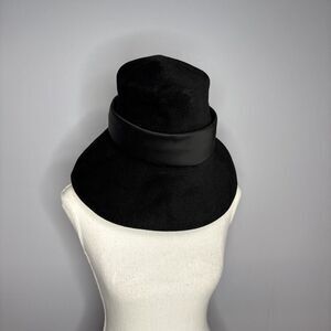 Dachettes Designed By Lilly Dachè Velour Black Brimmed Hat